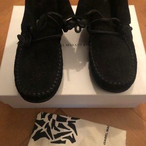 Isabel Marant size 39 black calf  suede leather